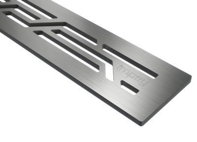 IMPEY AQUA-DEC LINEAR DRAIN 2 & 4 - 600mm 'DESIGNER CONNECT' STAINLESS STEEL INSERT TOP with VERTICAL OUTLET, LNR60CONBSS/V